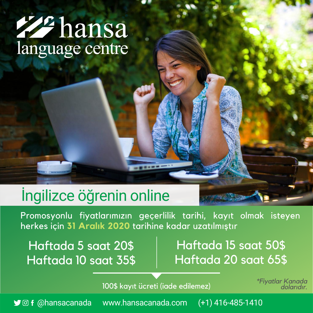 Hansa News - Tr Online, online classes, hansa online, english classes, english online, english class, İngİlİzce öğrenİn